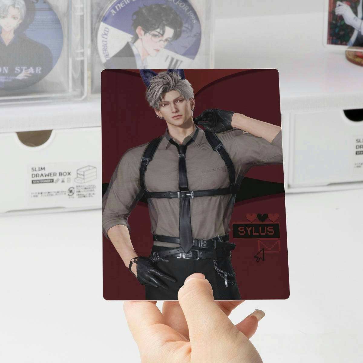 Love and Deep space Sylus lenticular Two Vision Anime card