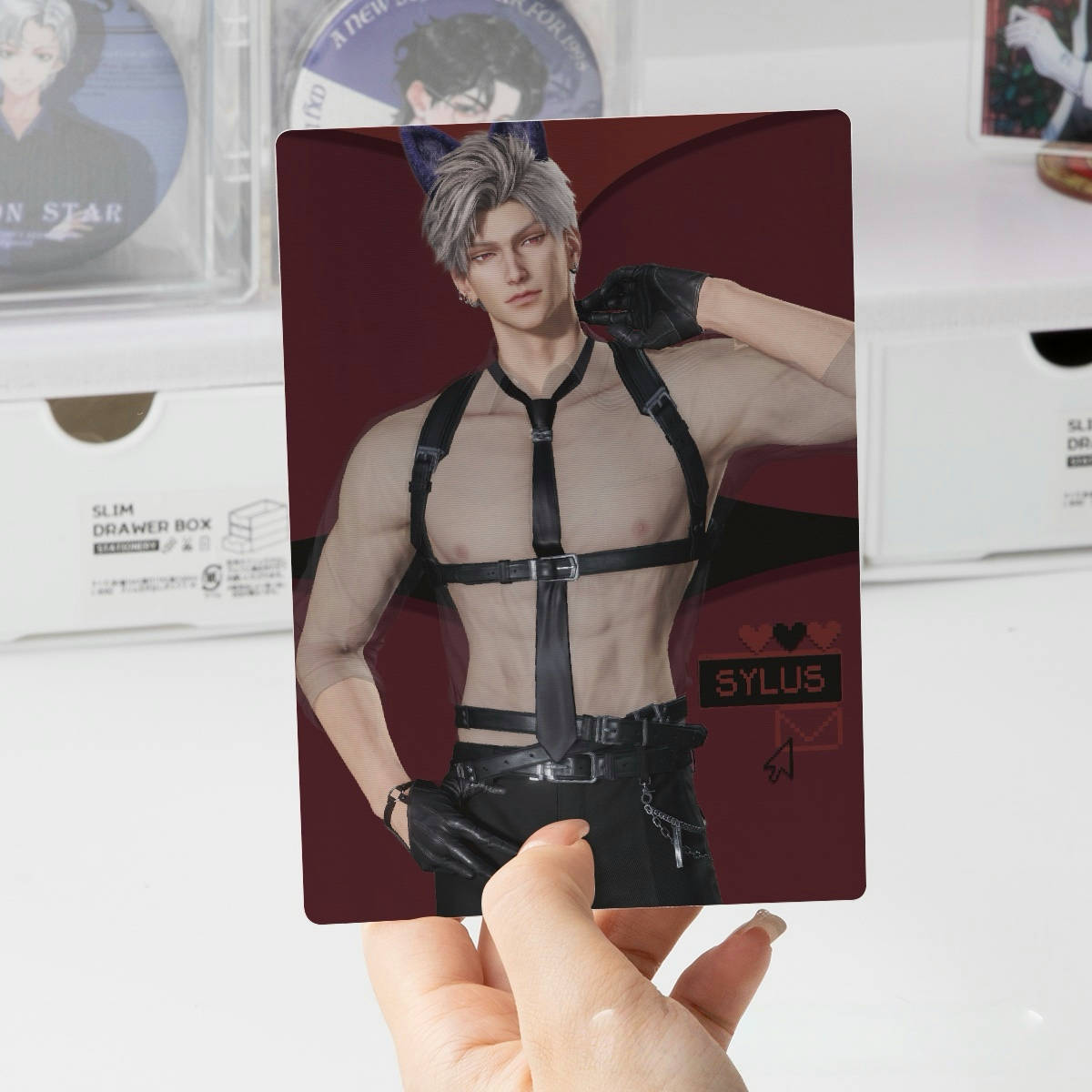 Love and Deep space Sylus lenticular Two Vision Anime card