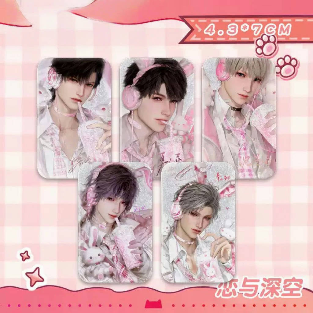 Love  and Deep Space All Character Pink series badge