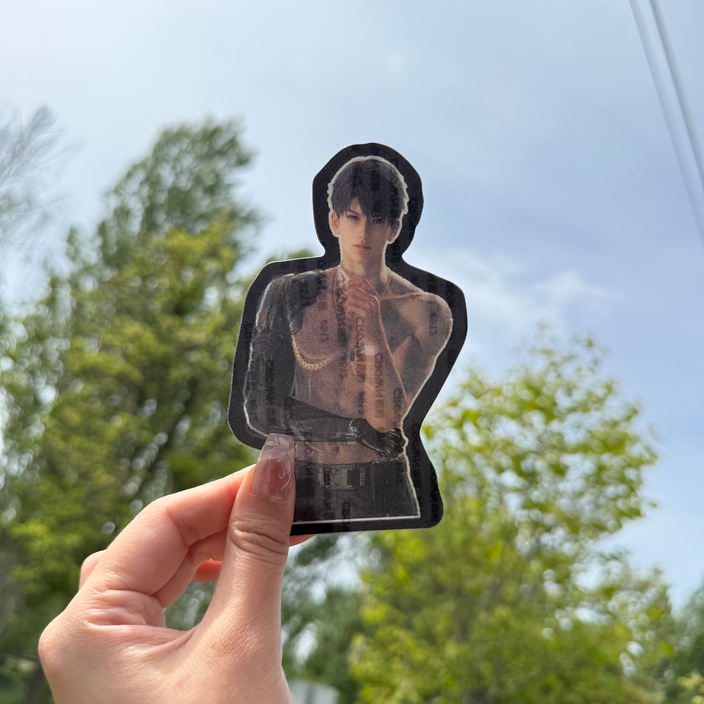 Love and Deep Space Caleb Four vision Sticker