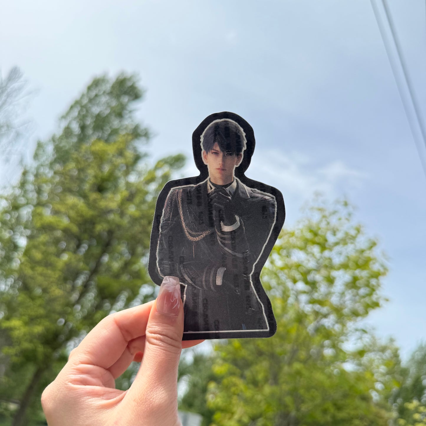 Love and Deep Space Caleb Four vision Sticker